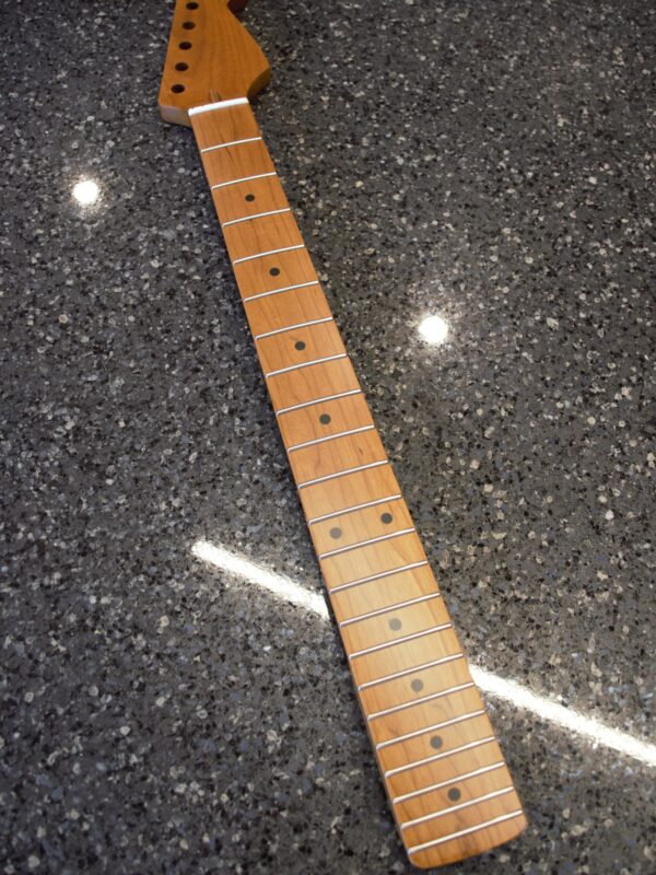 ST Strat Roasted Maple 22 Stainless Frets 25.5" - Replacement Neck